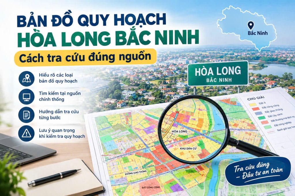 Bản đồ quy hoạch Hòa Long Bắc Ninh: Cách tra cứu đúng nguồn